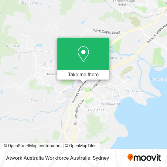 Mapa Atwork Australia Workforce Australia