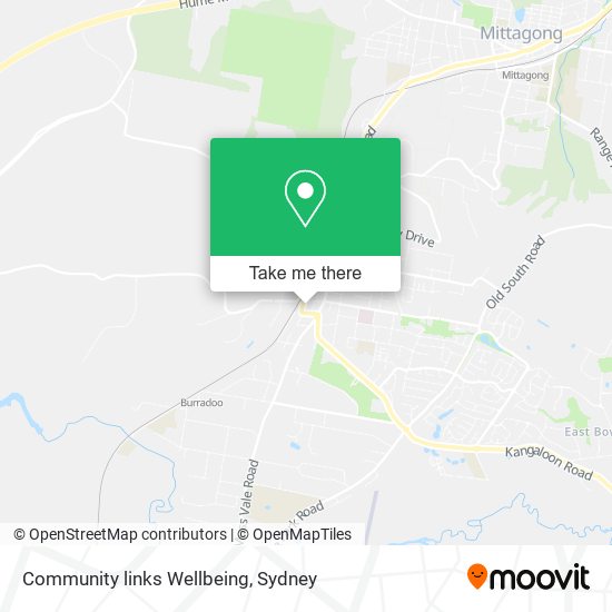 Mapa Community links Wellbeing