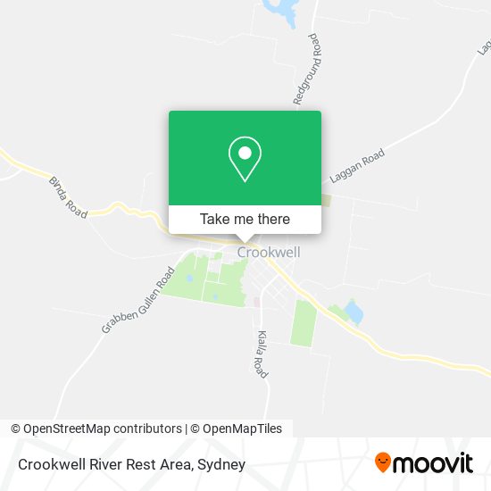 Crookwell River Rest Area map
