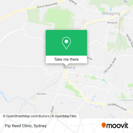 Pip Reed Clinic map