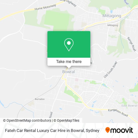 Fateh Car Rental Luxury Car Hire in Bowral map