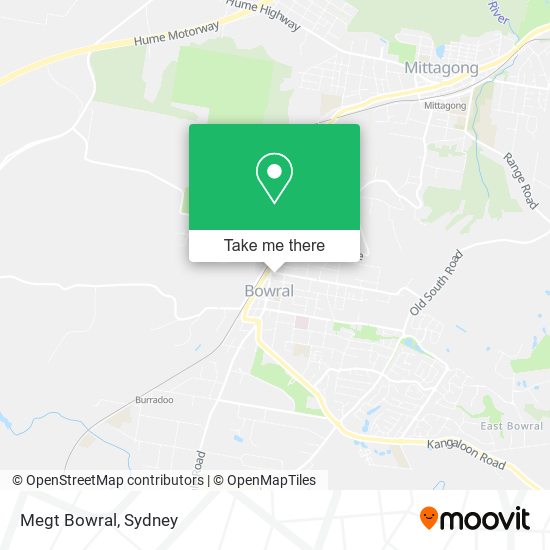 Mapa Megt Bowral