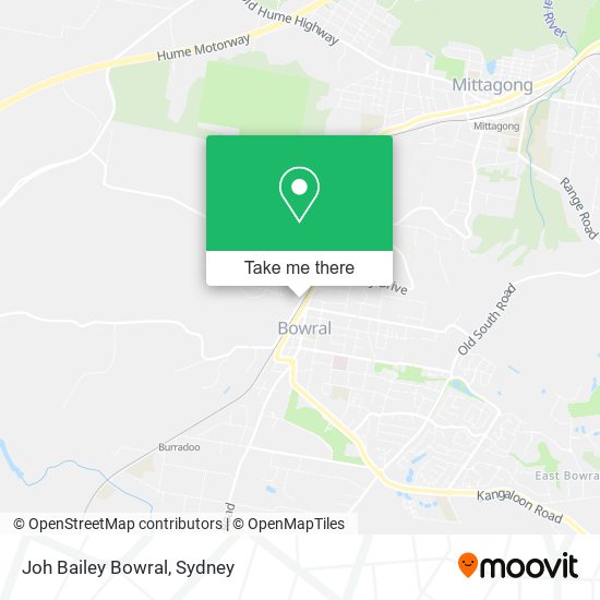 Joh Bailey Bowral map