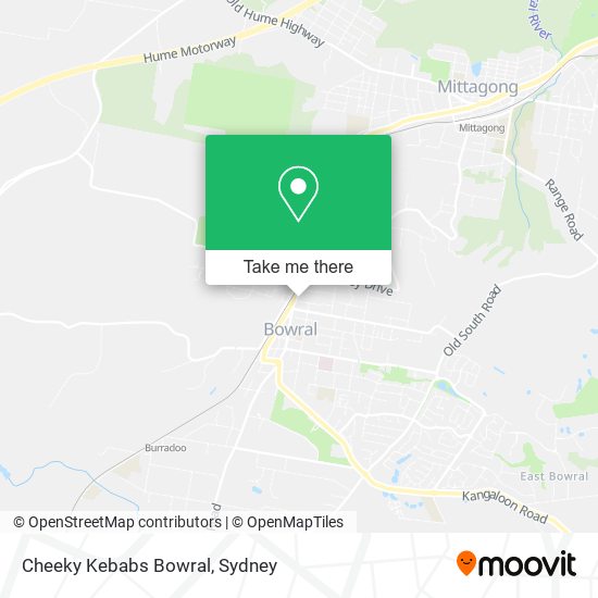 Mapa Cheeky Kebabs Bowral