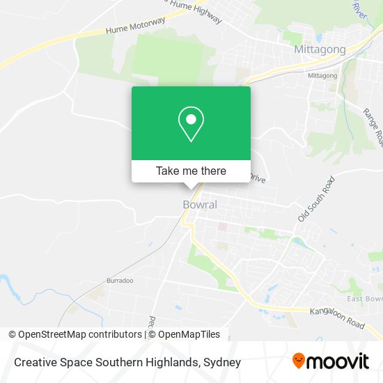 Creative Space Southern Highlands map