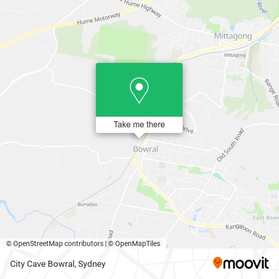 City Cave Bowral map