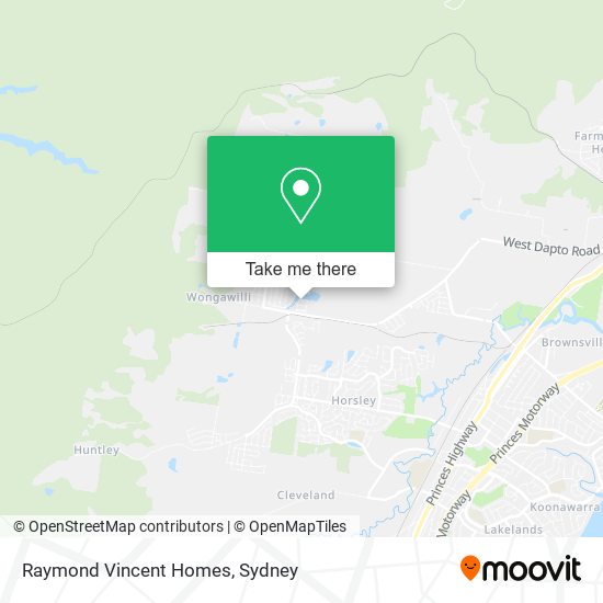 Raymond Vincent Homes map