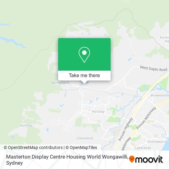 Masterton Display Centre Housing World Wongawilli map