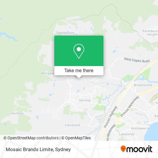 Mosaic Brands Limite map