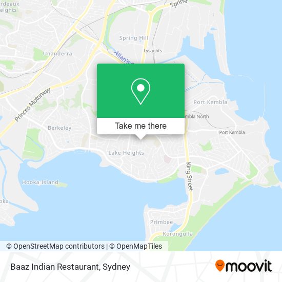 Baaz Indian Restaurant map