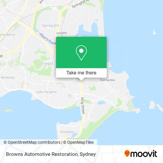 Mapa Browns Automotive Restoration