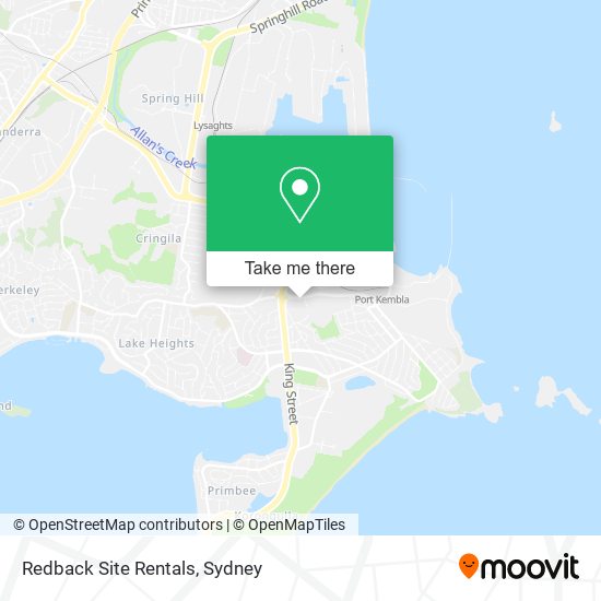 Mapa Redback Site Rentals