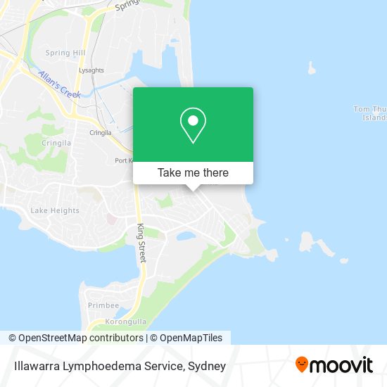 Mapa Illawarra Lymphoedema Service