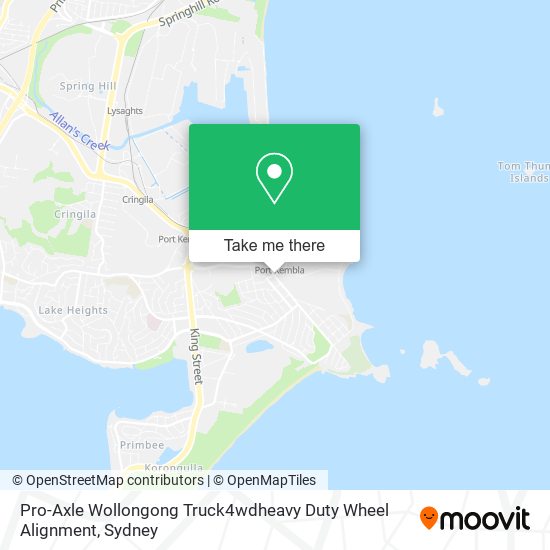 Pro-Axle Wollongong Truck4wdheavy Duty Wheel Alignment map