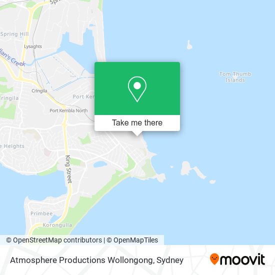Atmosphere Productions Wollongong map