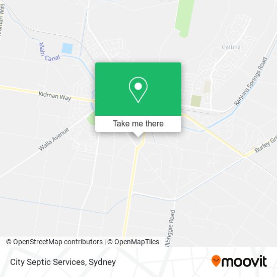 City Septic Services map
