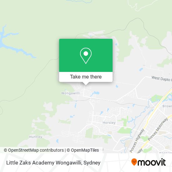 Little Zaks Academy Wongawilli map