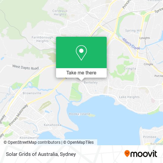 Solar Grids of Australia map