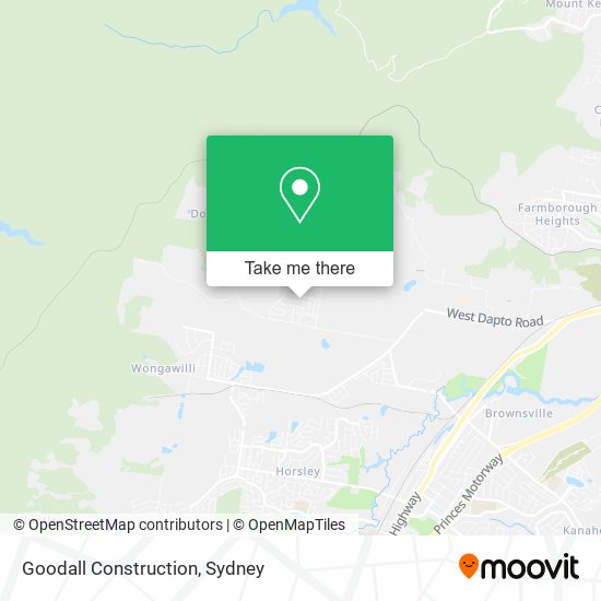 Goodall Construction map