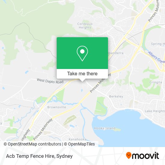 Acb Temp Fence Hire map