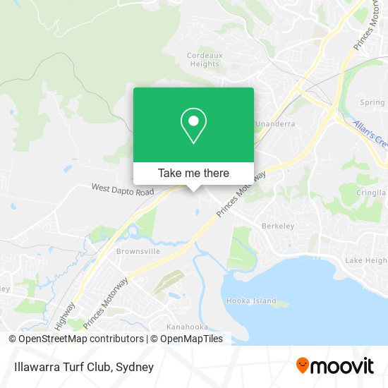 Mapa Illawarra Turf Club