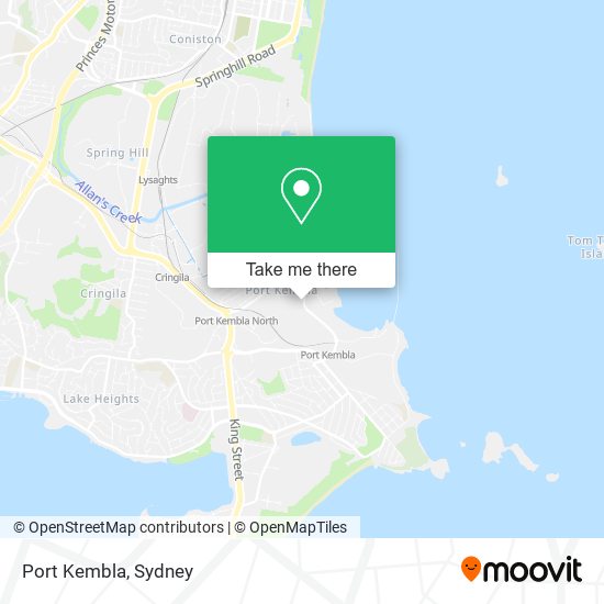 Mapa Port Kembla