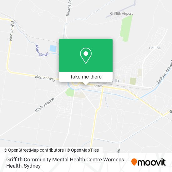 Griffith Community Mental Health Centre Womens Health map