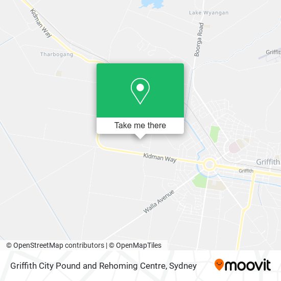 Griffith City Pound and Rehoming Centre map