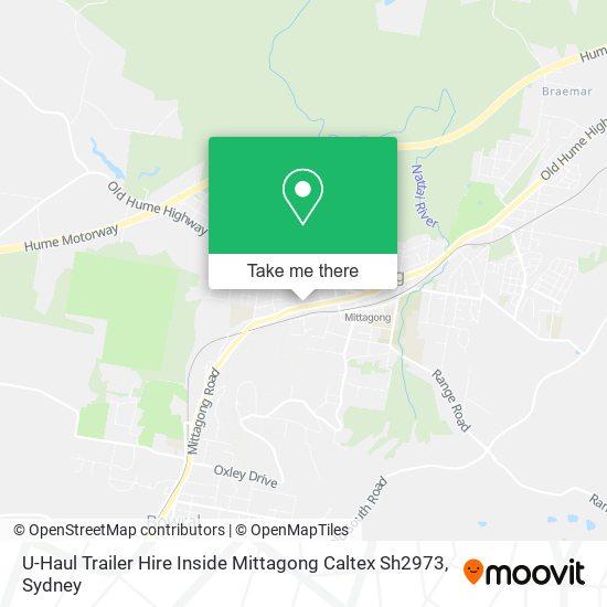 Mapa U-Haul Trailer Hire Inside Mittagong Caltex Sh2973