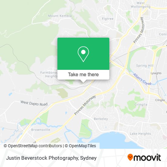 Justin Beverstock Photography map