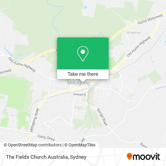 Mapa The Fields Church Australia