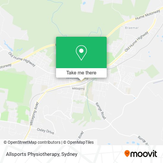 Mapa Allsports Physiotherapy