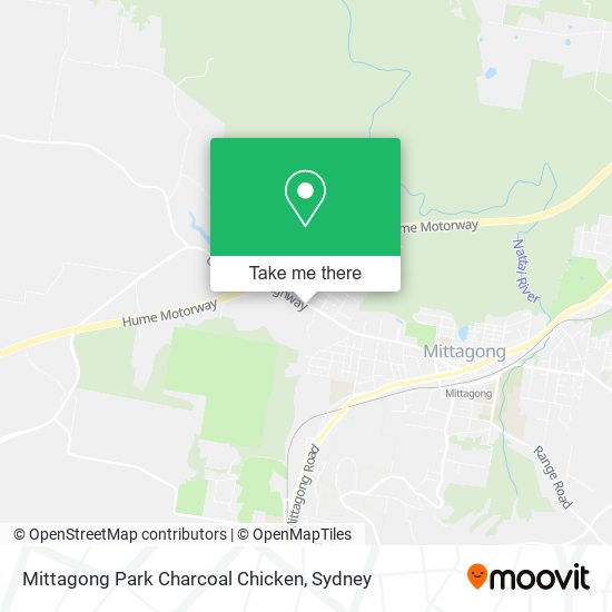 Mittagong Park Charcoal Chicken map