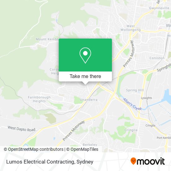 Lumos Electrical Contracting map