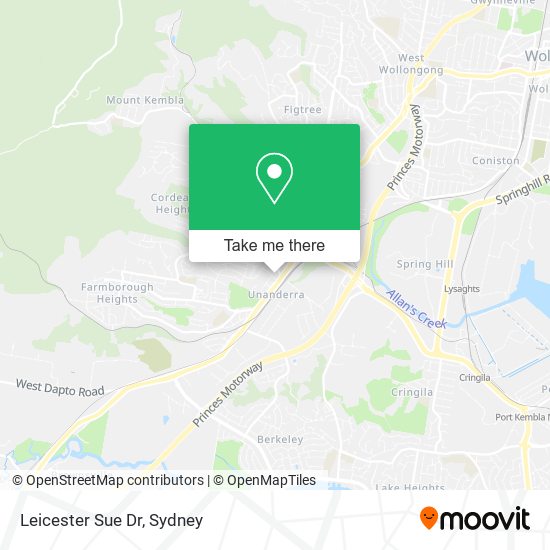 Leicester Sue Dr map