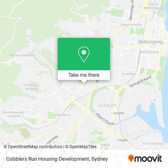 Cobblers Run Housing Development map