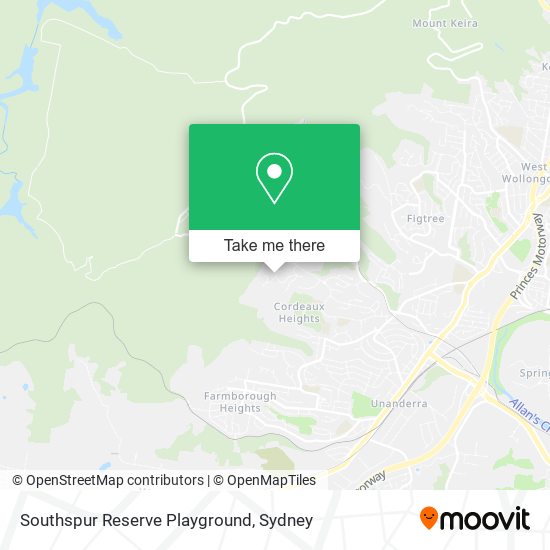 Southspur Reserve Playground map