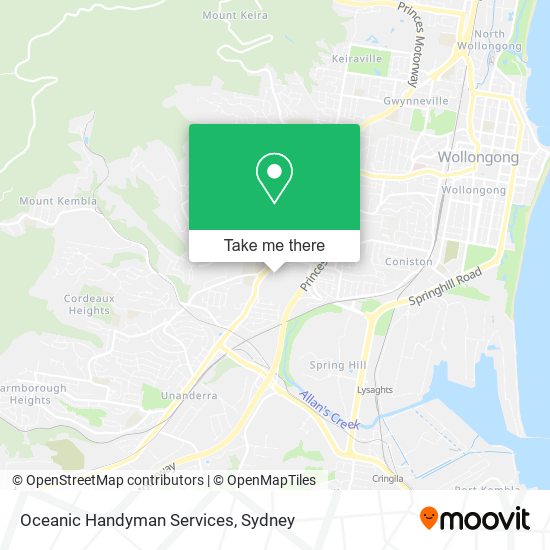 Oceanic Handyman Services map