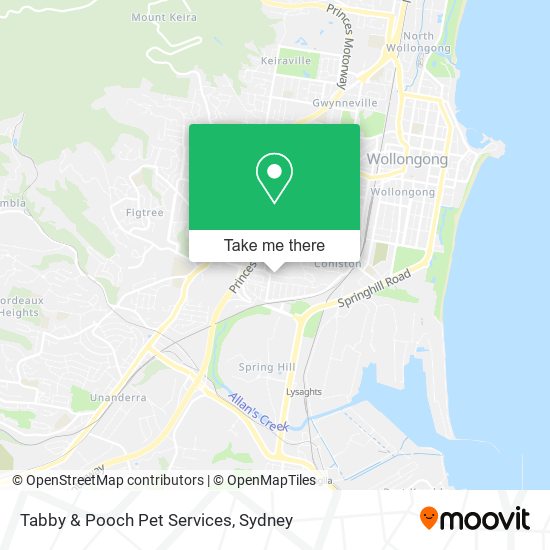 Tabby & Pooch Pet Services map
