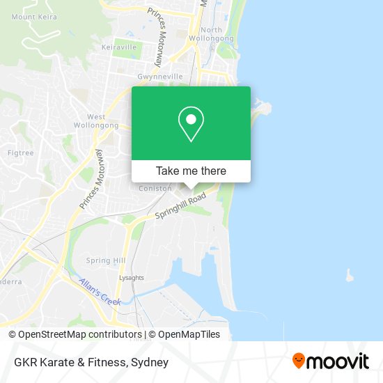 GKR Karate & Fitness map