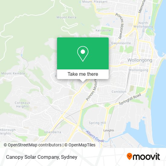Canopy Solar Company map