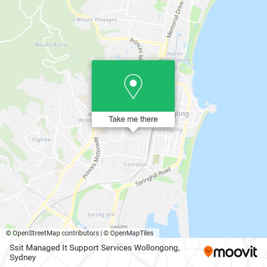 Mapa Ssit Managed It Support Services Wollongong