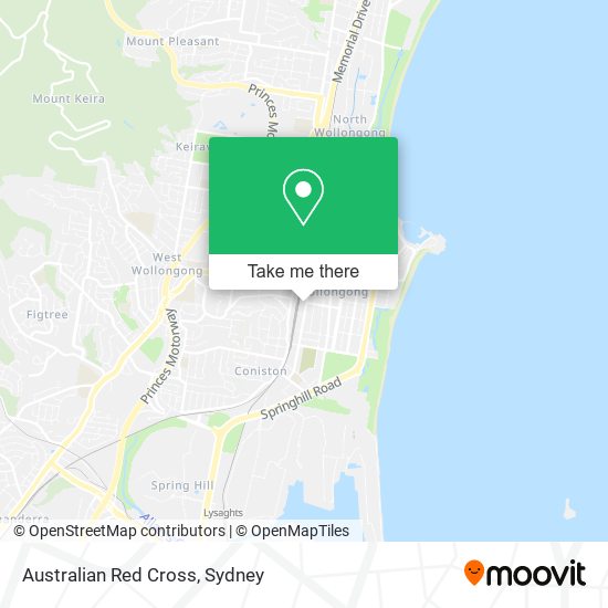 Australian Red Cross map