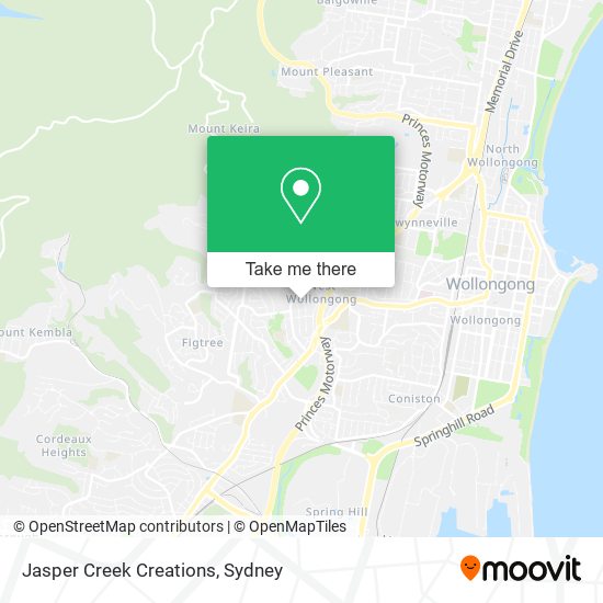 Jasper Creek Creations map