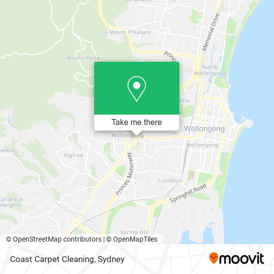 Coast Carpet Cleaning map