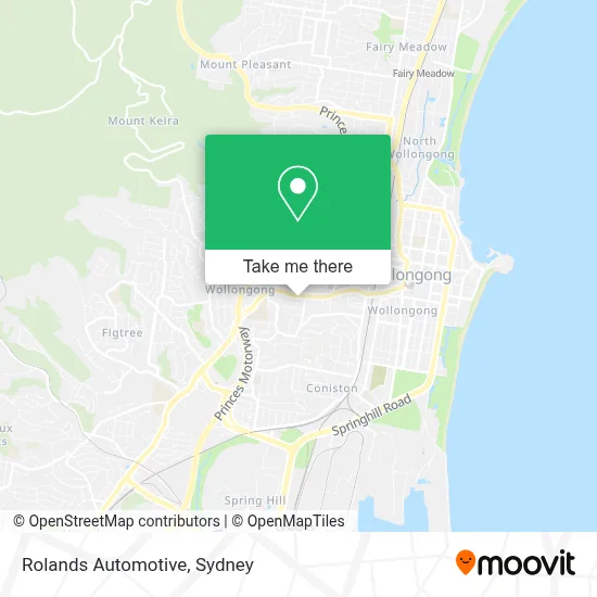Rolands Automotive map