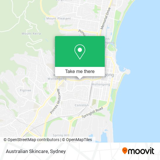Australian Skincare map