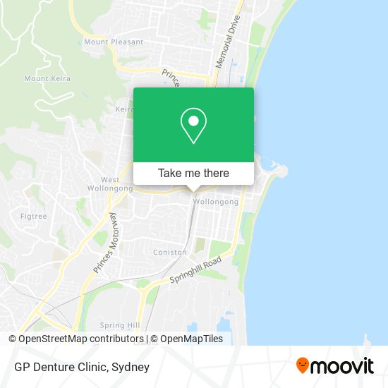 GP Denture Clinic map