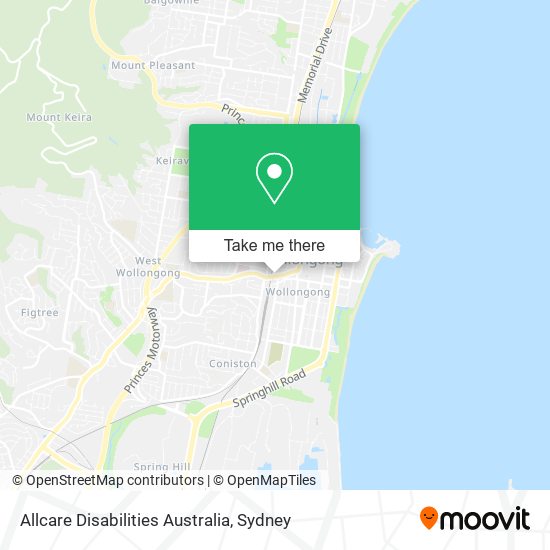 Allcare Disabilities Australia map