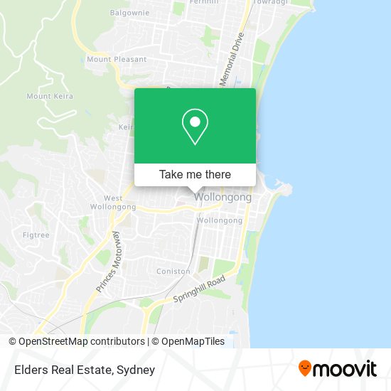 Elders Real Estate map